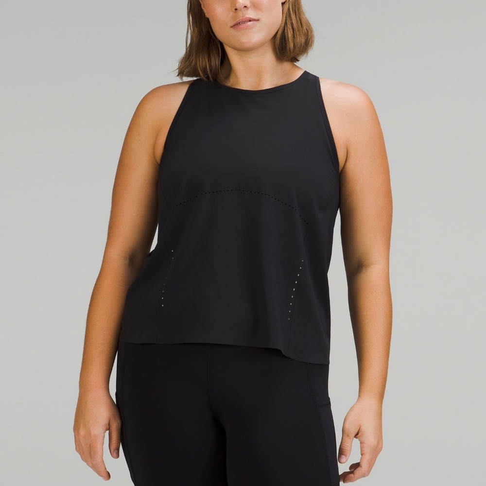Lululemon Swift Ventilated Racerback Running Tank BLK 8